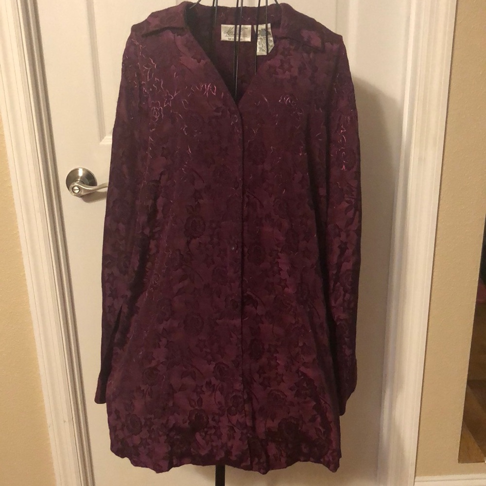 Beautiful burgundy blouse